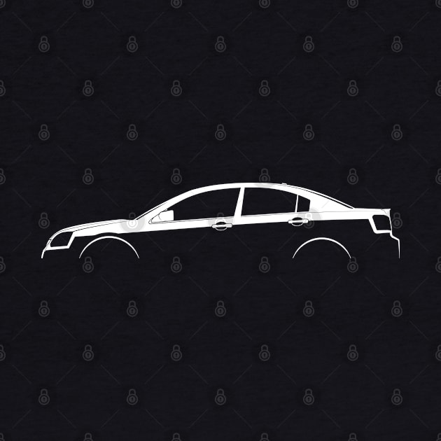 Mitsubishi Galant (2010) Silhouette by Car-Silhouettes